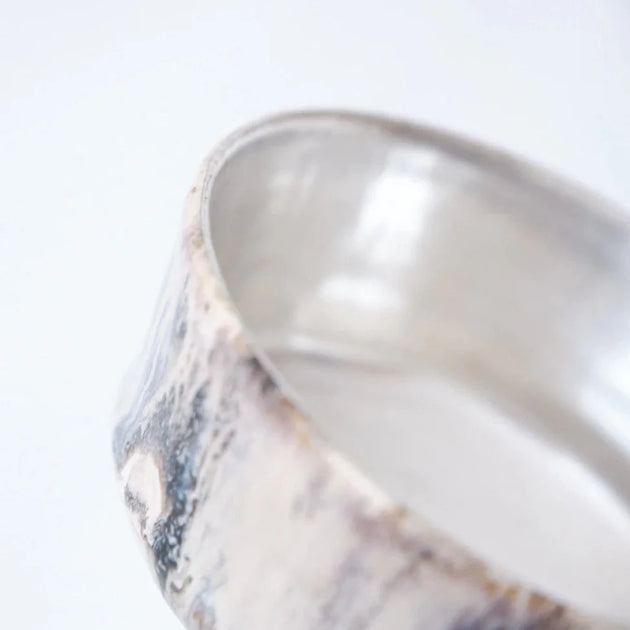 限定商品】陶芸家・谷井直人氏コラボ抹茶椀 (Stained Silver) | d