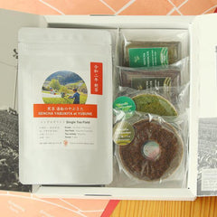 【Gift】産地直送・和束茶と茶菓子の詰め合わせギフト（新茶、抹茶＆ほうじ茶バウム、抹茶＆ほうじ茶フィナンシェ） - d:matcha Kyoto