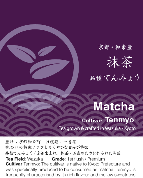 茶道用抹茶 品種「てんみょう」《京都宇治和束茶・一番茶》(20g/100g)